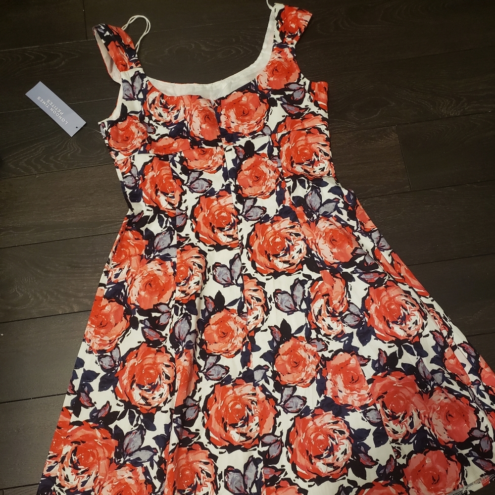 London Times Petite Coral Dress